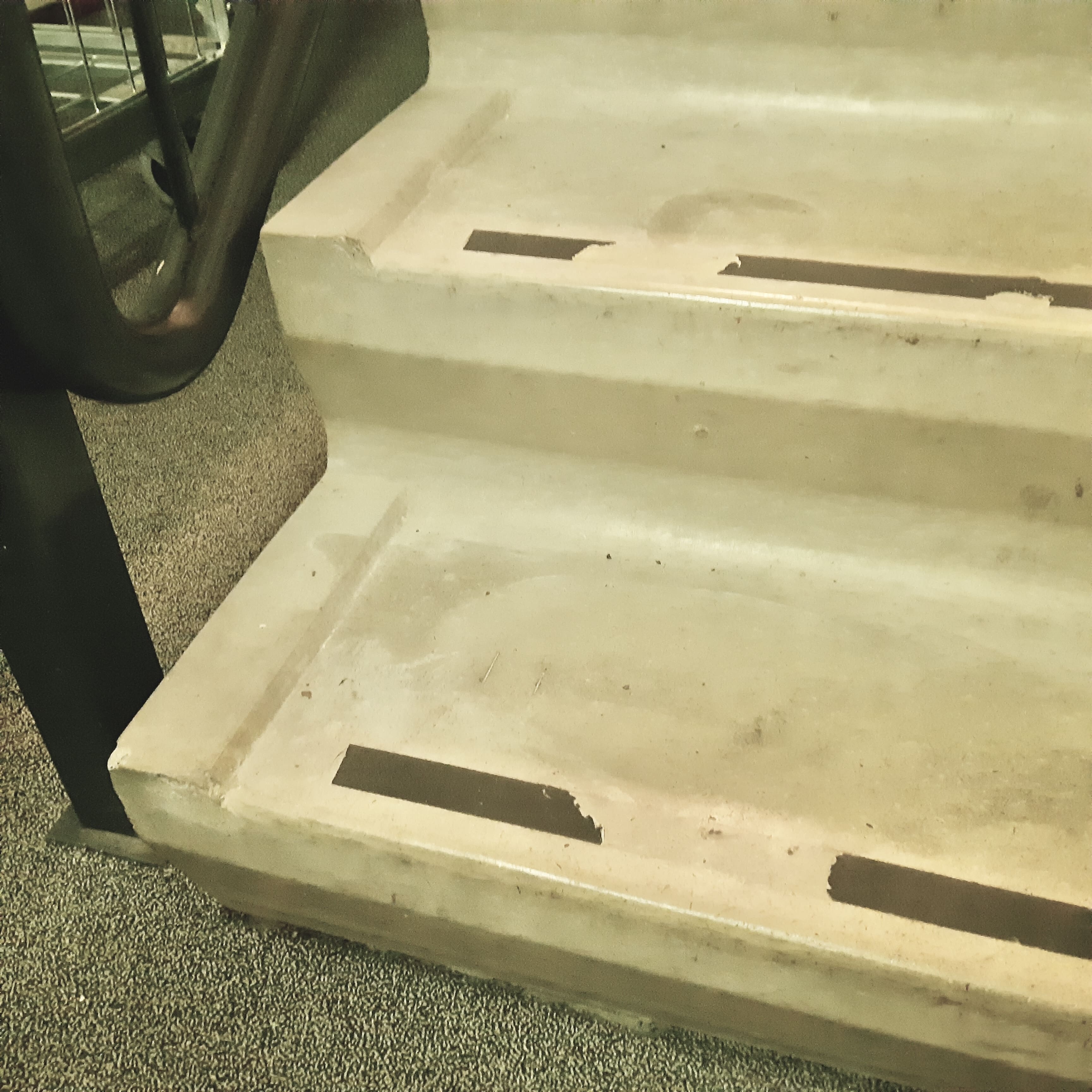 Replace torn stair tape with a strip